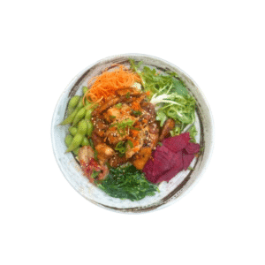 TERIYAKI SALMON POKE BOWL