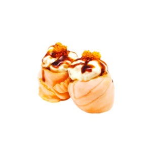 SEARED SALMON AND CRAB SHIP