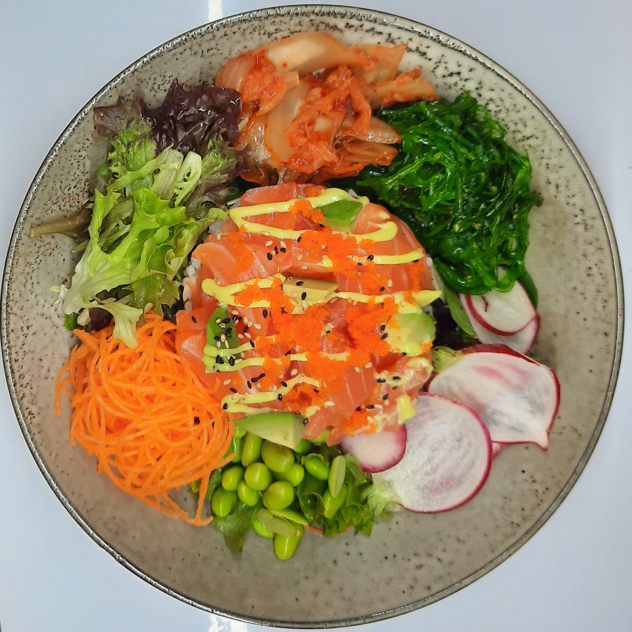 Seared Salmon Poke Bowl